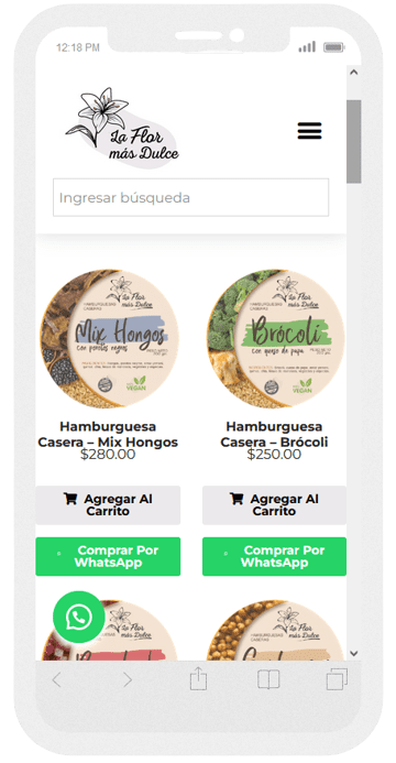 Presentacion tienda Whatsapp - La Flor mas dulce