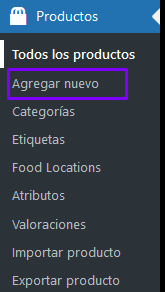 Como agregar un producto variable