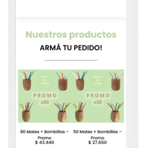 Mates del Campo - Sitio Responsive